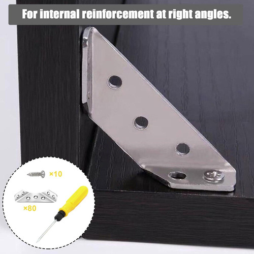 - Soporte Triangular For Muebles, Conector De 10 Esquinas