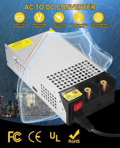 Conversor De Fonte De Alimentação Eagwell 12v 1000w Ac Para