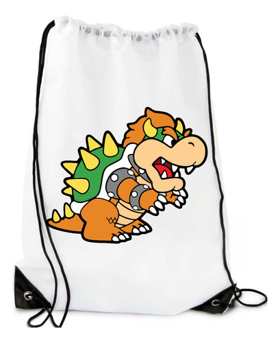 Bowser Mario Bros Tula Sport, Deportiva, Mochila 