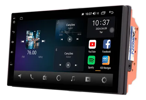 その他 k276 Multimídia Universal Aikon Core 7'' Com Carplay/android Auto