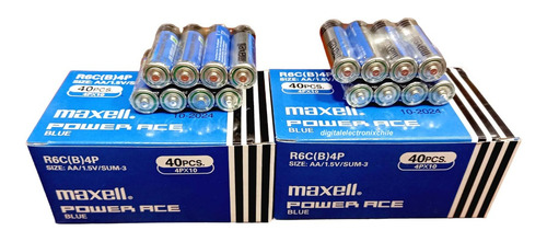 Pack Doble Aa Ace Maxell 1.5v Carbon Total 80 Unid