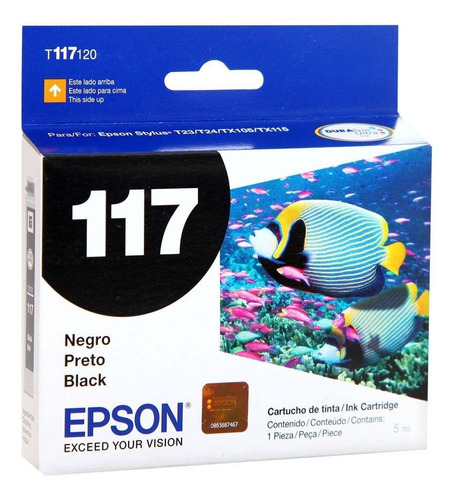 Cartucho Epson T117120 (117) Negro T23 T24 Tx105 Tx115