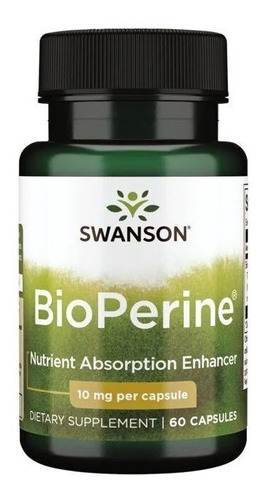 Bioperine Absorcion De Nutrientes 10mg 60 Caps Sw