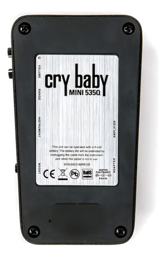 Pedal de efecto Jim Dunlop CBM535Q negro
