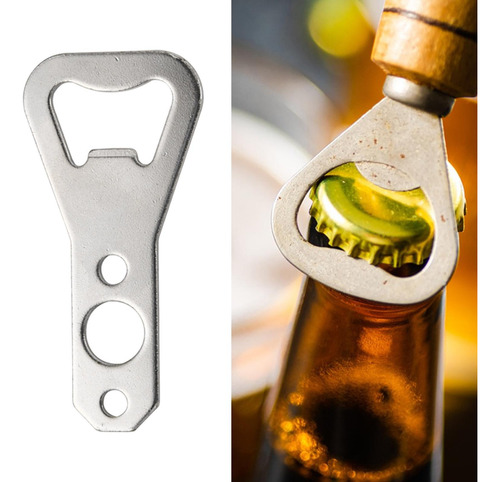 Abrebotellas Plano Abridor De Botellas De Mano De Metal Para