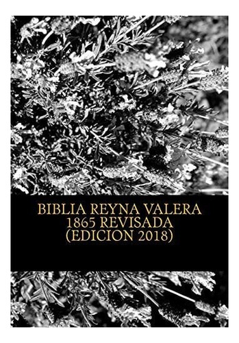 Libro: Biblia Reina Valera 1865 Revisada: Revision Bib