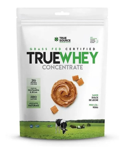 True Whey Concentrado Zero Lactose Refil 900g - True Source