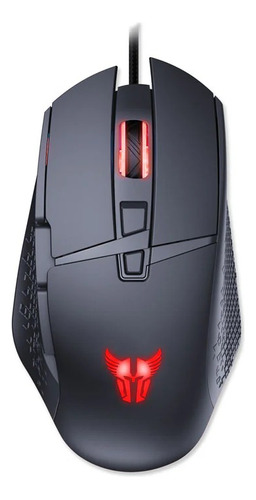 Mouse Gaming Alámbrico 7200 Dpi Negro Con Rojo Argom Tech