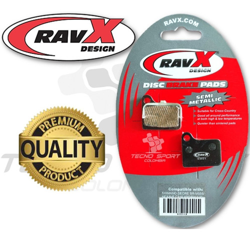 Imagen 2 de 10 de Pastilla Freno Ravx Mod Shimano Deore Hidraulico Semi Metali