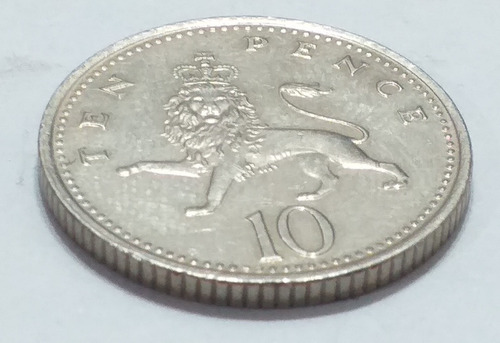 10 Pence 1995 - Girada 90º