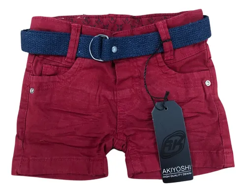 Bermuda jeans cheap vermelha infantil