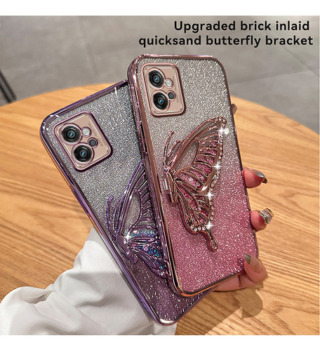 Funda Para Moto G E 1 2 3 4 5 0 5 G Mariposa Rosa Flash