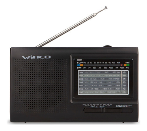 Radio Portatil Analógica Am Fm Cable O Pilas Winco W2005