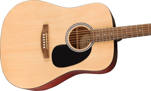 Guitarra Acústica Fender Dreadnought Con Accesorios Incluido Natural Ambidiestro Material Del Diapasón
