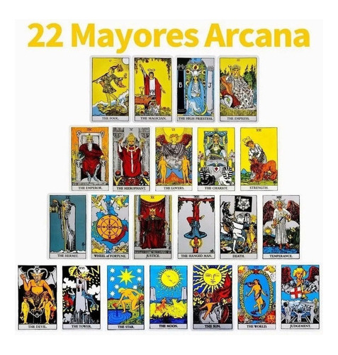 Cartas Del Tarot Rider Waite De Lujo Con Enseñando Español