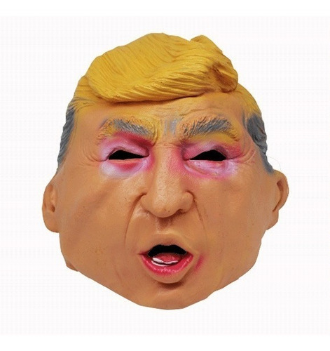 Imagen 3 de 3 de Máscara Donald Trump Presidente Disfraz Hecha Ref Ms-144