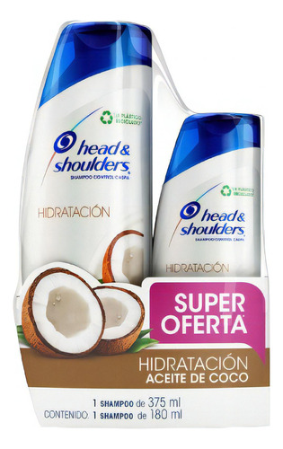 Shampoo sólido Head & Shoulders Shampoo control caspa Aceite de Coco Anticaspa de coco en botella por 1 unidad