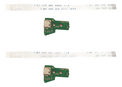 2 Placa Usb Jds 055 + 2 Cabos Compatível Com Controle De Ps4