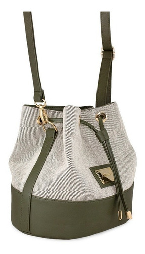 Imagen 2 de 5 de Bolsa Pawo Modelo Vega Color Verde Militar