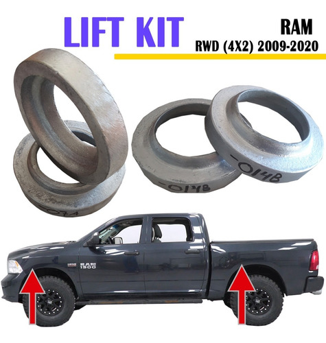 Lift Kit Completo De Elevación Suspensión Ram 4x2 (rwd) 