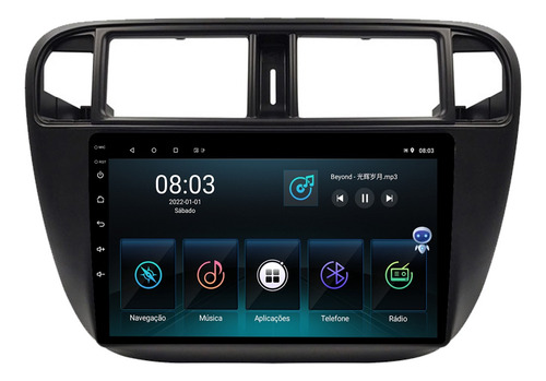 Multimidia Civic 98/00 9p Qled Android Carplay 2gb 32gb
