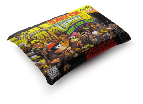 Imagen 3 de 5 de Funda Donkey Kong 2: Diddy's Kong Quest 70x45cm Vudú Love