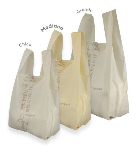 Imagen 4 de 8 de 1 Kilo De Bolsa Camiseta Biodegradable Impresión Genérica