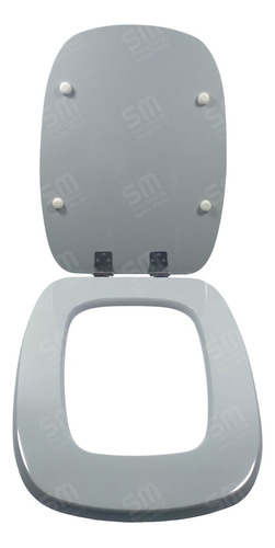 Asiento Inodoro Laq. Inox Compatible C/ Verona Gris