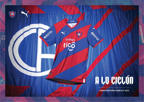 Imagen 1 de 2 de Camiseta De Cerro Oficial Y Alternativa (ciclon) 2023