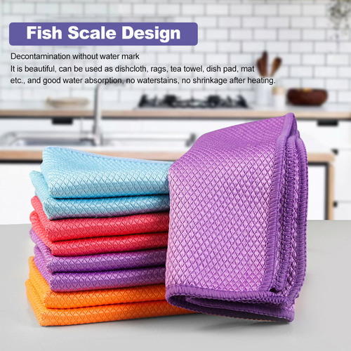 Paño De Limpieza De Cocina Grueso Y Absorbente De 10 Piezas