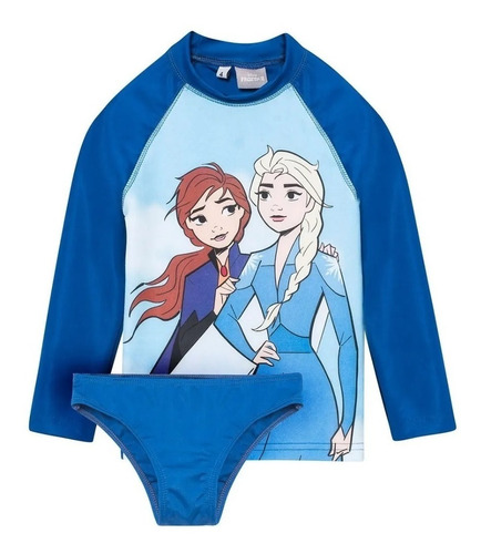 Remera Disney Frozen Con Bombacha Proteccion Uv50 Funny 