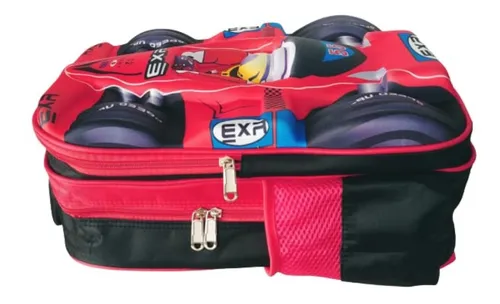Mochila Escolar Formula 1 Auto Carrera 3d Exclusiva