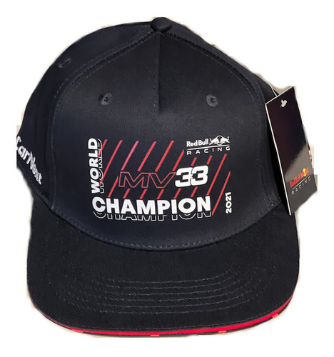 Gorra F1 Red Bull Max Verstappen Edición Campeón 2021 Checo
