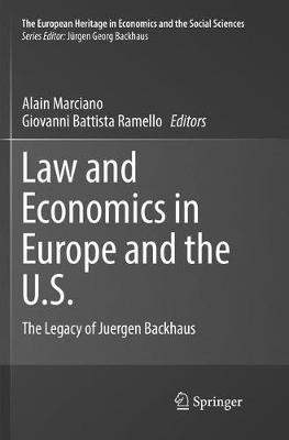 Libro Law And Economics In Europe And The U.s. - Alain Ma...