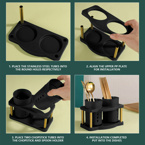 Caja De Utensilios Extraíble W Con Doble Corte, Escurridor,