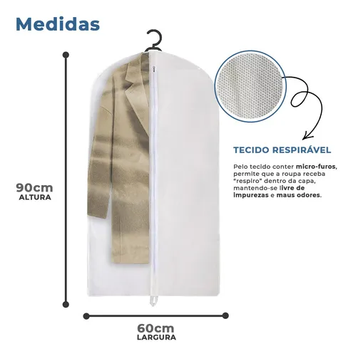 Capa protetora hot sale de vestido