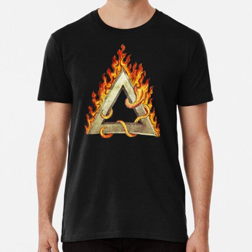 Remera Divine Triangle Flames Algodon Premium