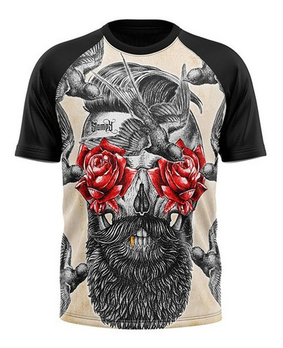 Imagem 10 de 10 de Kit 2 Camiseta Masculina Raglan Estampadas Pronta Entrega