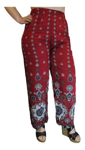 Pantalón Mujer Palazzo Primavera Verano - Adcesorios