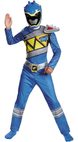 Disfraz Ranger Azul Power Rangers Dino Carga Talla
