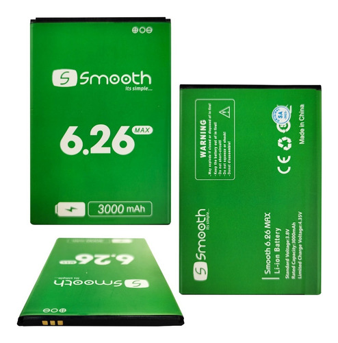 Batería Pila Smooth 6.26 Max (3.000 Mah)