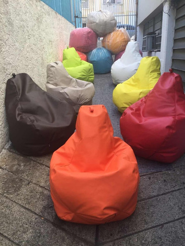 Puff Tipo Pera De Bipiel Grande Relleno Anime Tipo Perla