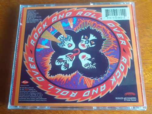 Cd Kiss - Rock And Roll Over - The Remasters 1997 - U.s.a.