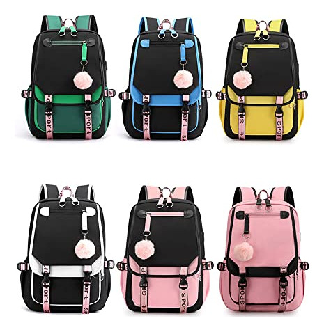 Mochila Casual Para Niñas, De Nailon, Impermeable, Para Niño