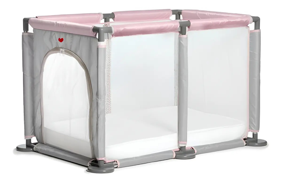 Cuna Corralito Pelotero Gimnasio 823 Love Color Rosa