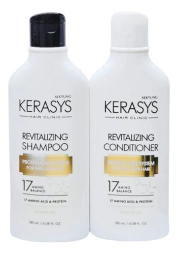 Kit Kerasys Shampoo Condicionador 180 Ml Cada Coreano