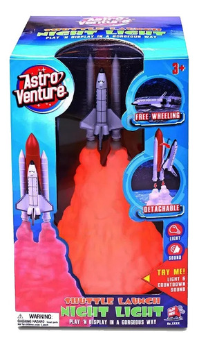 Astro Venture Cohete Luz De Noche Shuttle Launch Con Sonido 