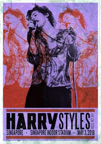Poster - Harry Styles - Live On Tour - Decor  33 Cm X 48 Cm