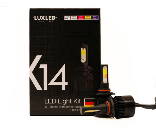 Kit Cree Led H1 H3 H7 H4 H11 H16 9006 4 Colores X14 32000lm