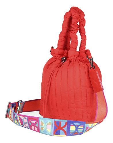 Bolsa Tote Cloe Ozrim I Grande Color Rojo